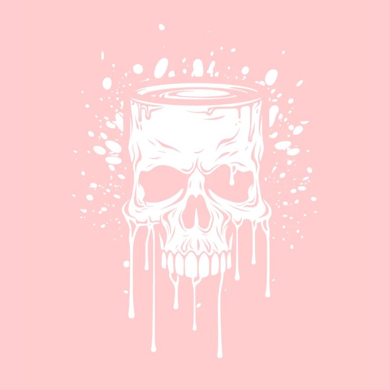 Skull Bierbecher Weiß