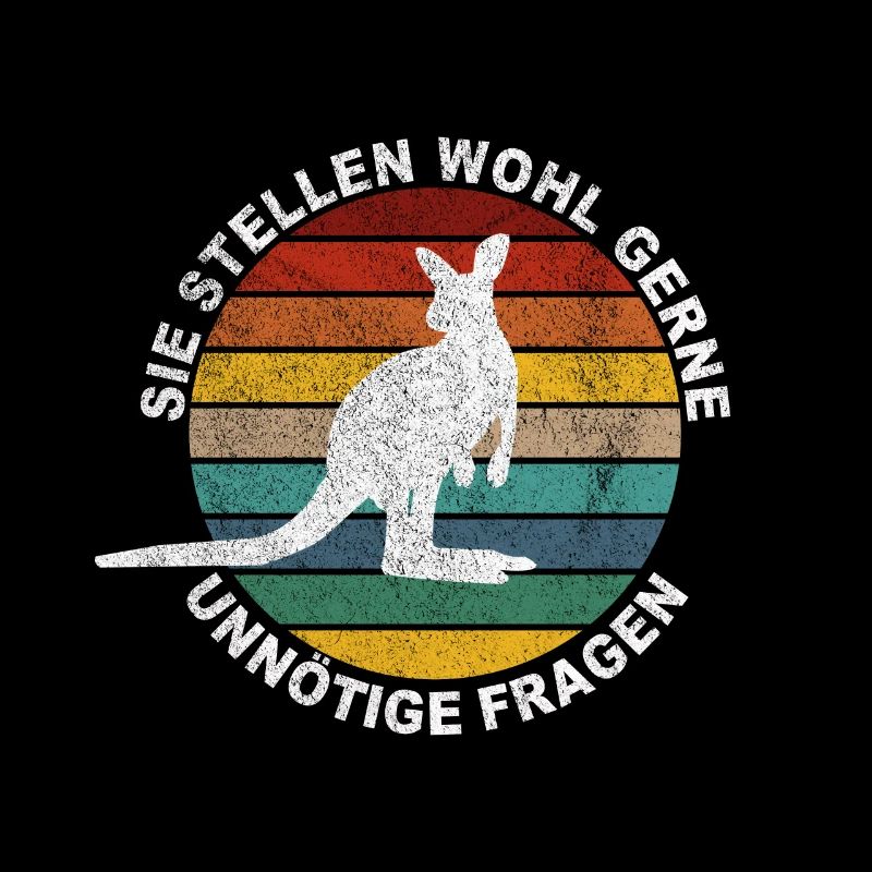 Känguru Witzige Sprüche Motiv