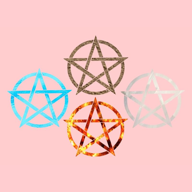 Pentagram Four Elements