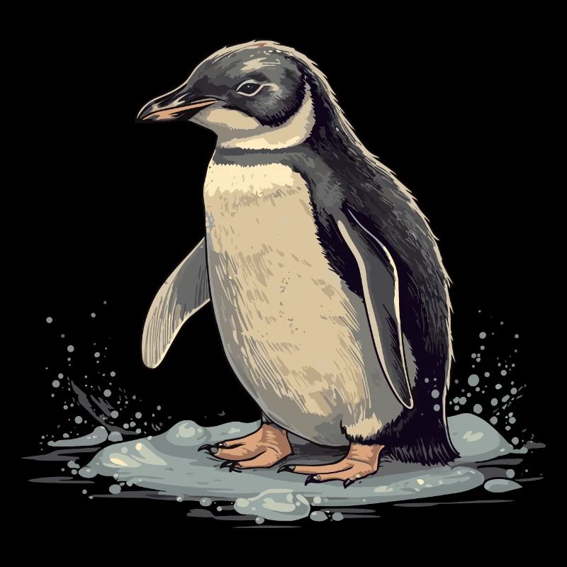 Pingouin Bébé Oiseau Poussin