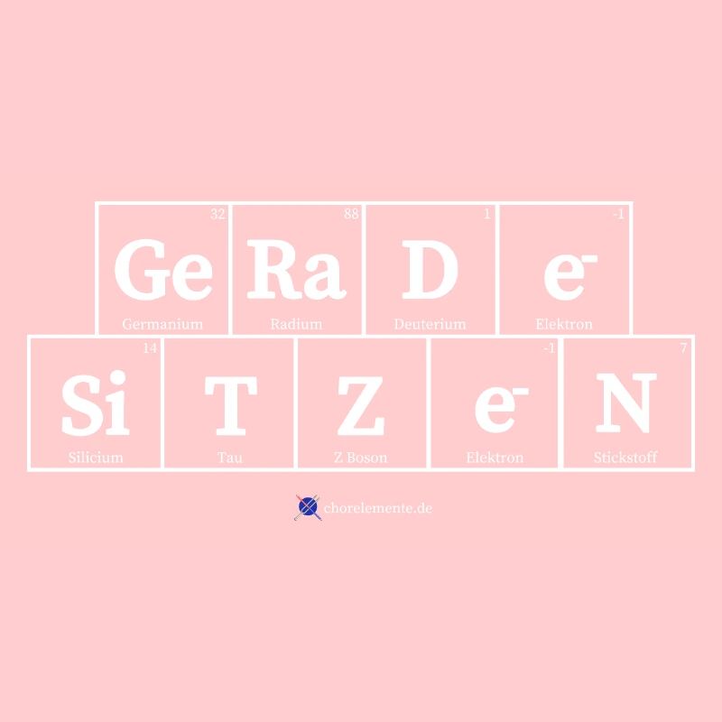 gerade sitzen (dunkle Stoffe)