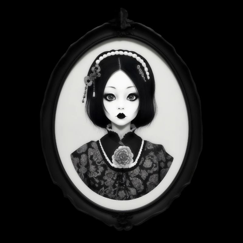 Gothic-Japan-Mädchen
