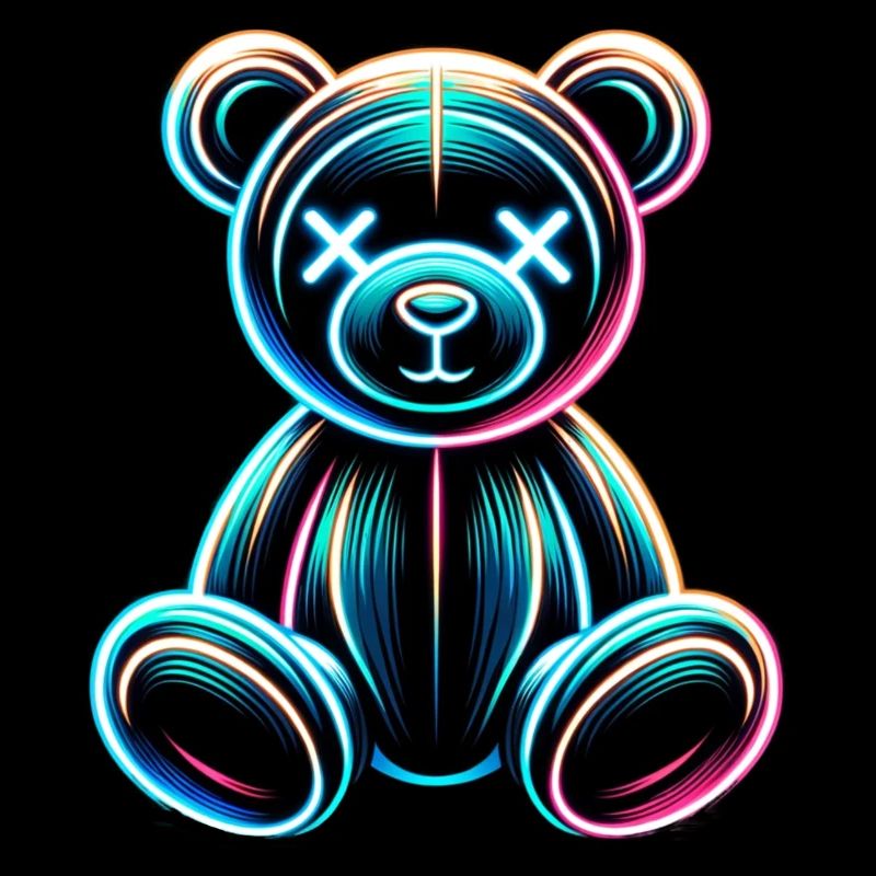 COOL NEON TEDDY