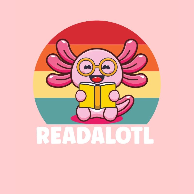 Axolotl Book Reader Reading Literature Bookworm