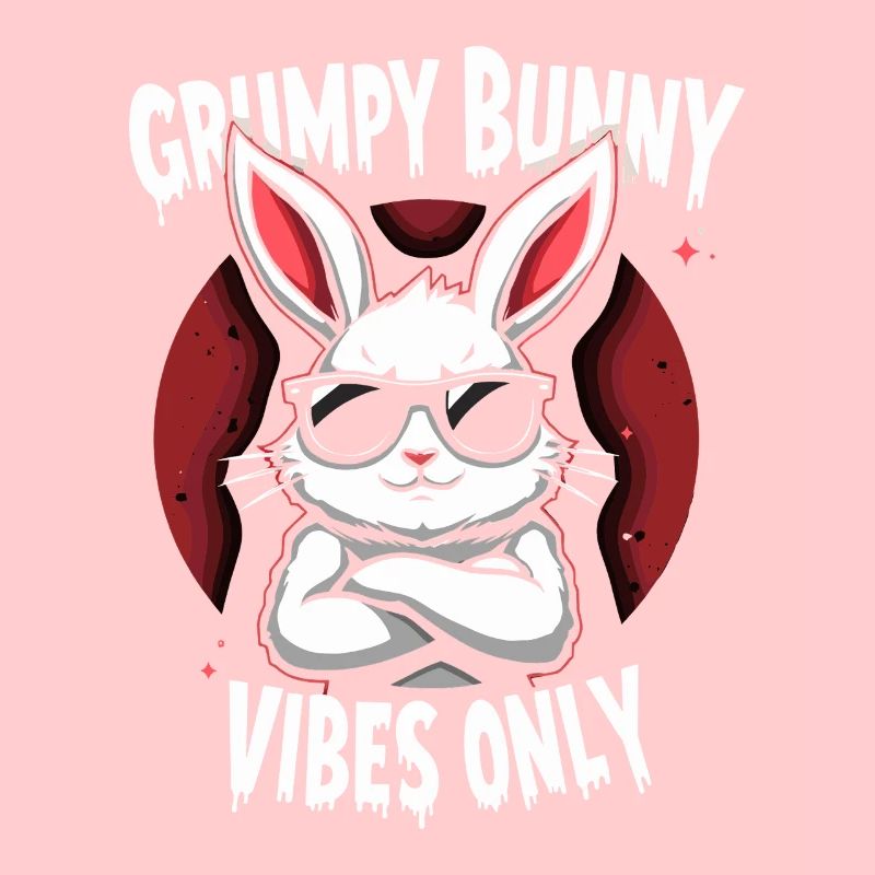 Grumpy Bunny Sarcastic Animal Design