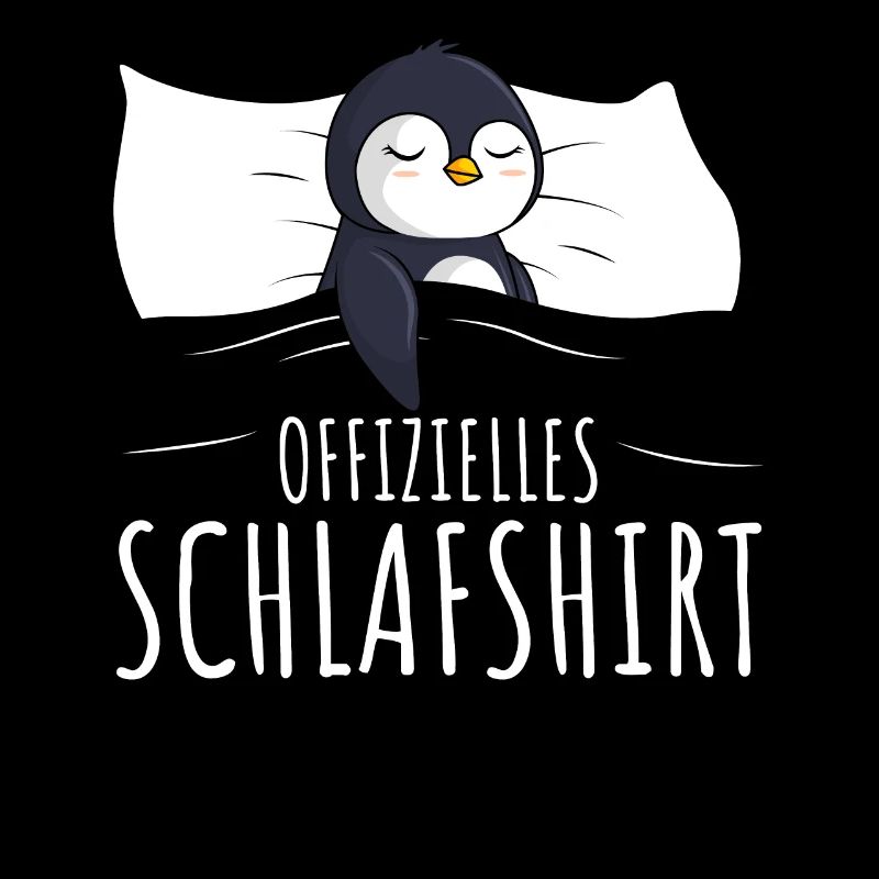 Offizielles Schlafshirt Pinguin Schlafen