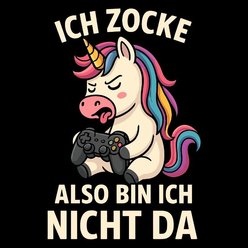 Zockendes Einhorn im Rage-Mode