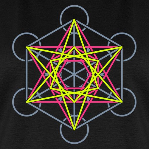 Metatron Cube 3 Colors - Maglietta ecologica premium da donna