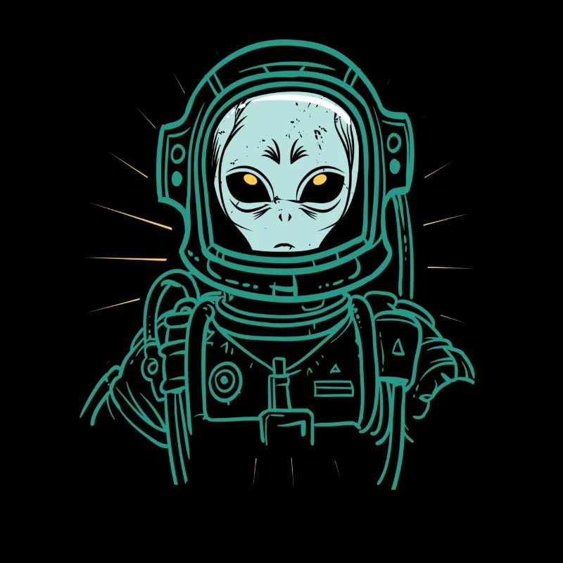 Alien Astronaut Space Pilote spatial