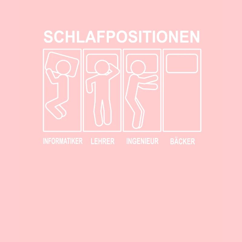 Bäcker Schlafpositionen Backen Konditorei