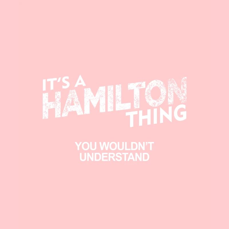 C'est une chose de Hamilton que vous ne comprendriez pas
