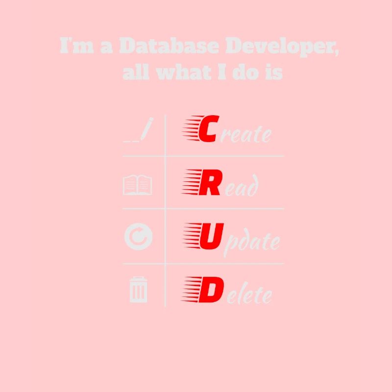 Développeur de base de données, CRUD, bases de données, SQL, DBA