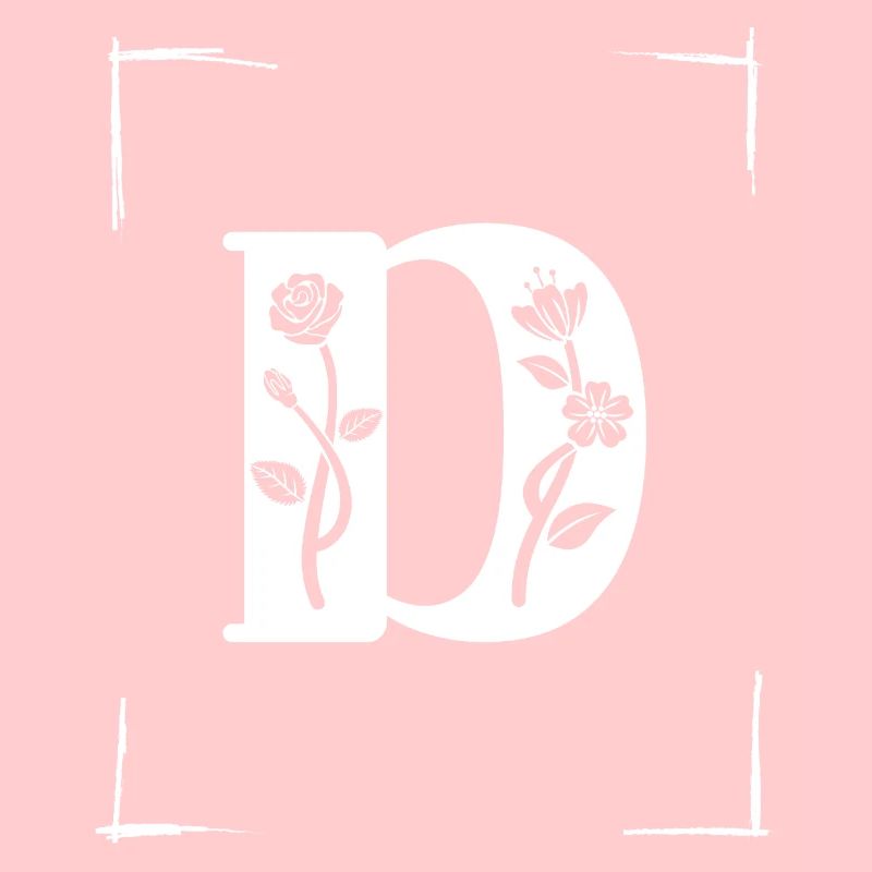 letter D initial