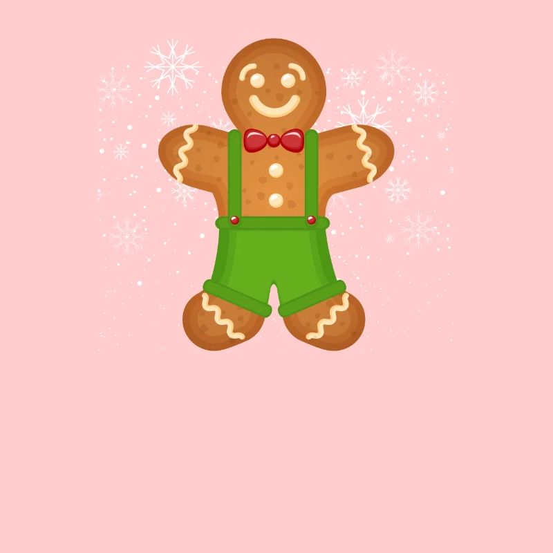 Gingerbread Man Baking Funny Christmas Cookies