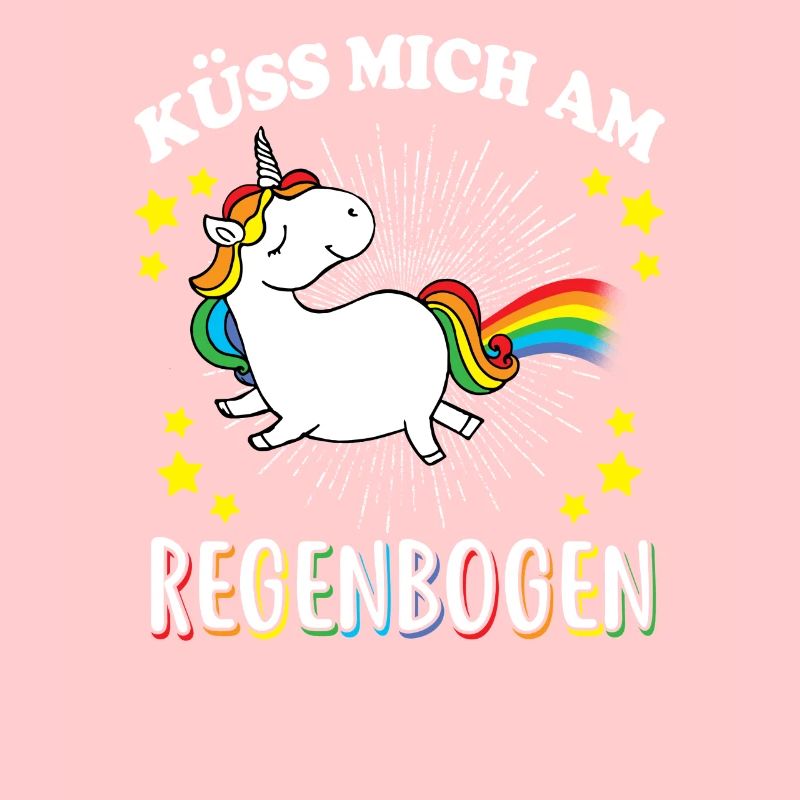 Kuss mich am regenbogen cadeau