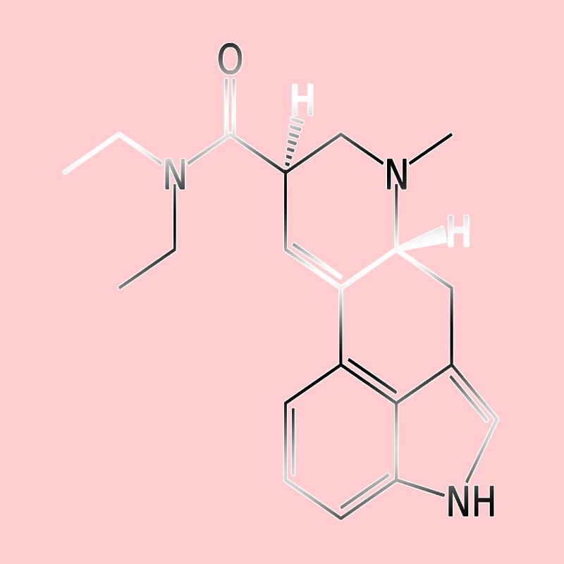 LSD structural formula molecule A. Hofmann Bicycle Day