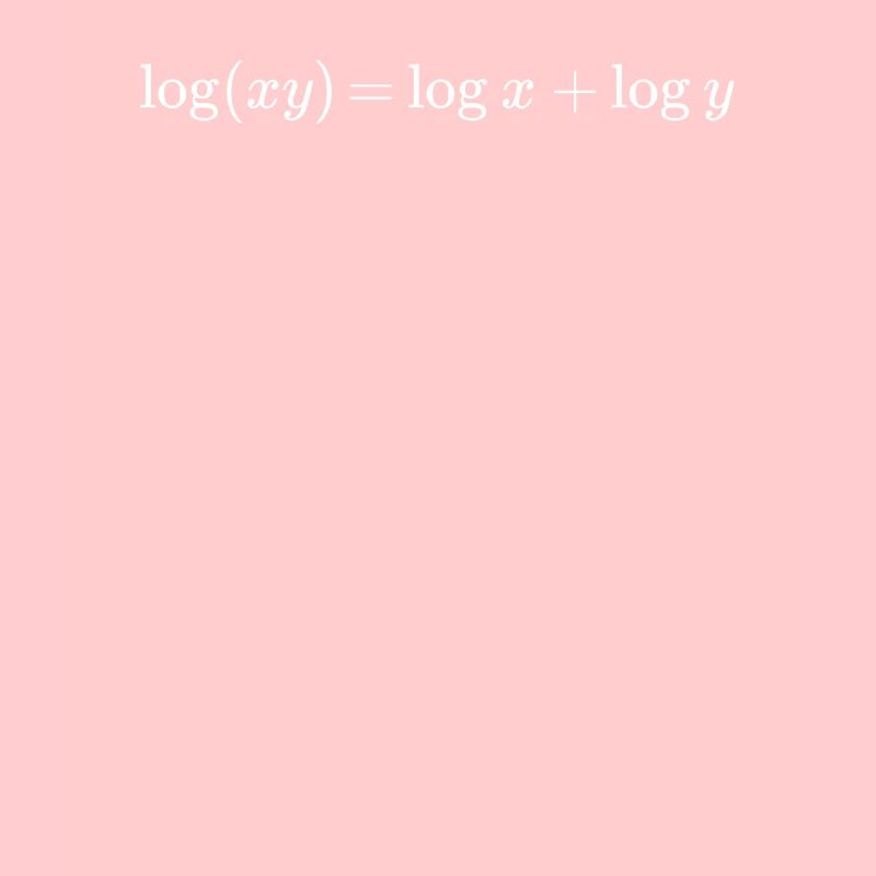 Logarithms math and physics formula equation
