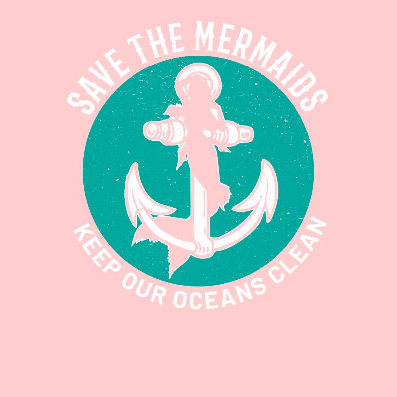 Save Mermaids Keep Out Oceans Clean Plastic