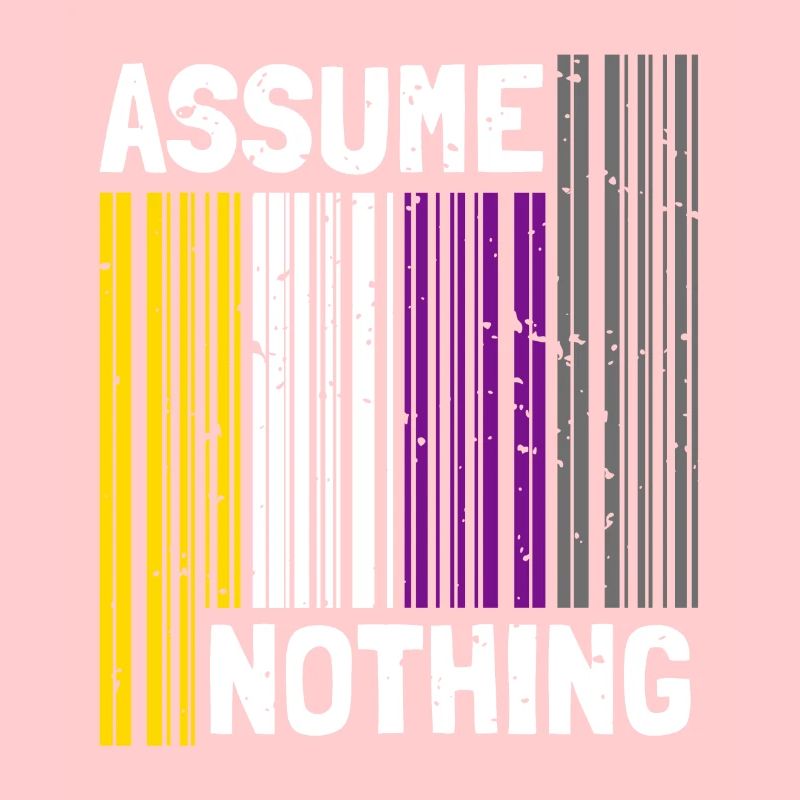 Nonbinary I LGBT Pride I Flag Barcode I Assume