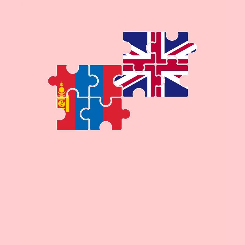 Mongolia UK flag British Mongolian