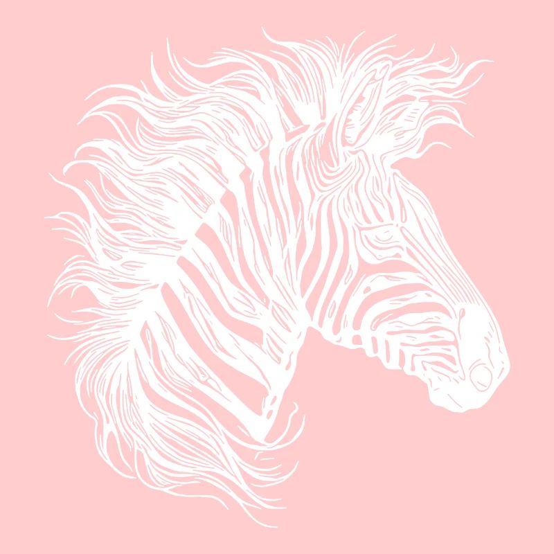 Wild Zebra Mane Tattoo Style Lignes