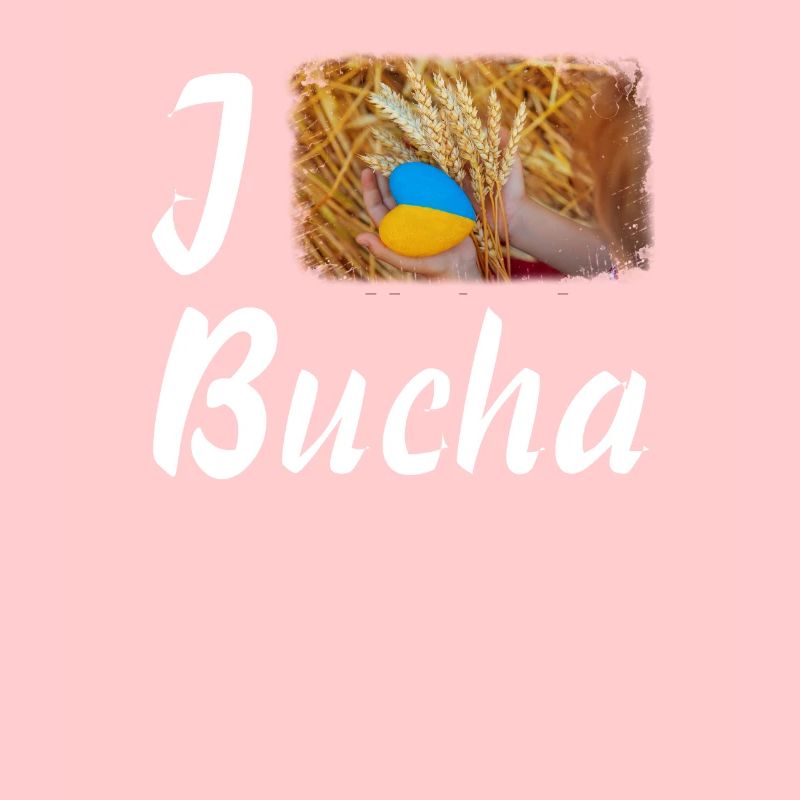 J’adore le drapeau de la ville ukrainienne de Bucha