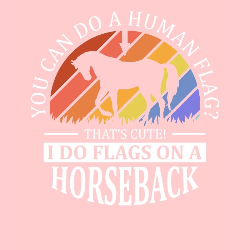 Voûter je fais des drapeaux à cheval