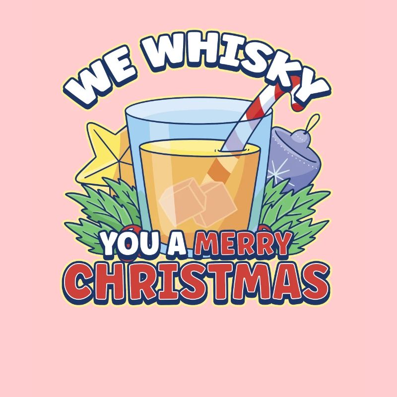 Conception de whisky de Noël pour un amateur de boisson de Noël