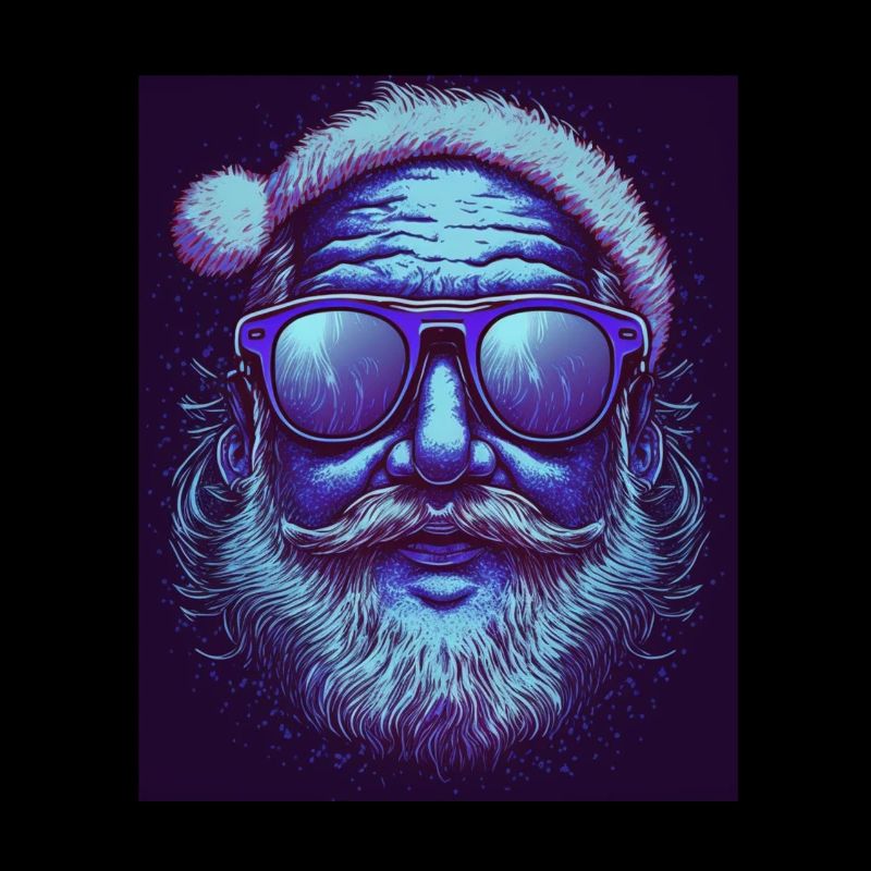 Noël Néon Abstrait Lunettes de soleil Cosmique