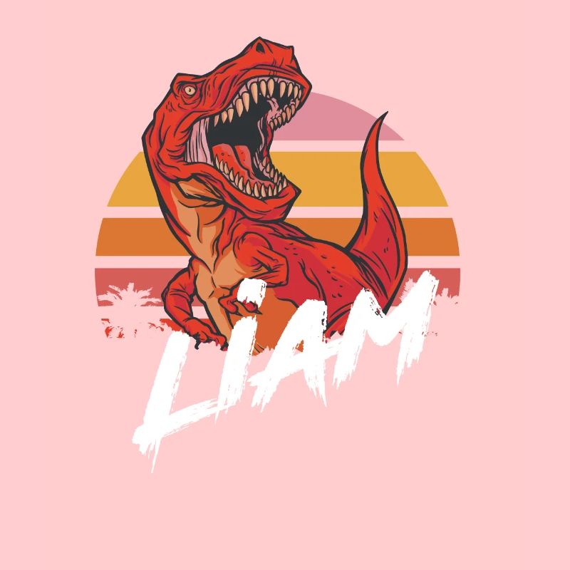 LIAM - Schöner Jungen Name mit T-REX Dino