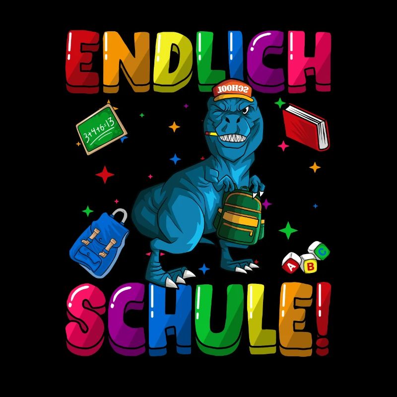 Endlich Schule Einschulung Grundschule 1. Klasse