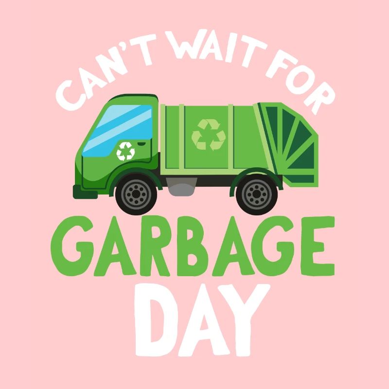 Garbage trucks, garbage day, garbage collection