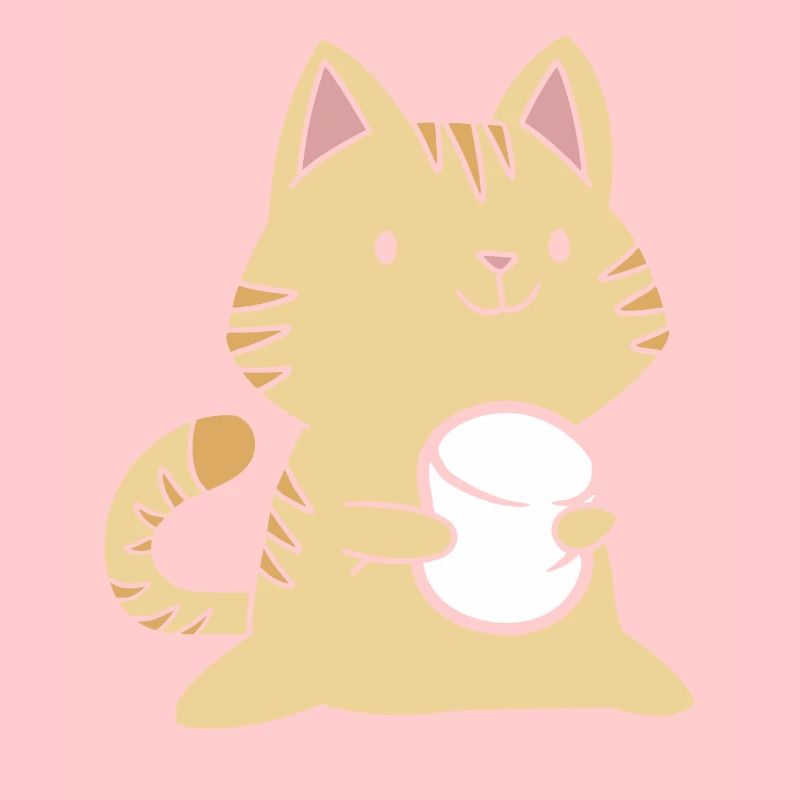 Marshmallow Camper Enfants Mignon Smore Cat