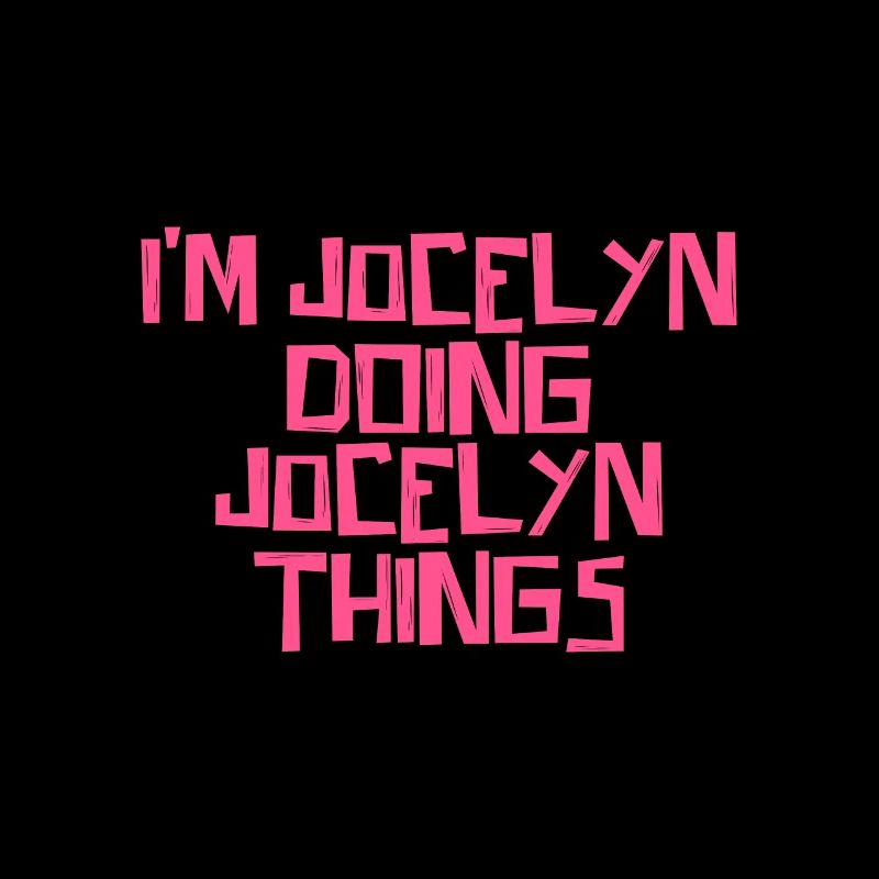 Je suis Jocelyn en train de faire des choses Jocelyn