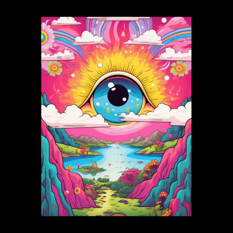 Psychédélique Abstrait LSD Hippie Trippy Errance