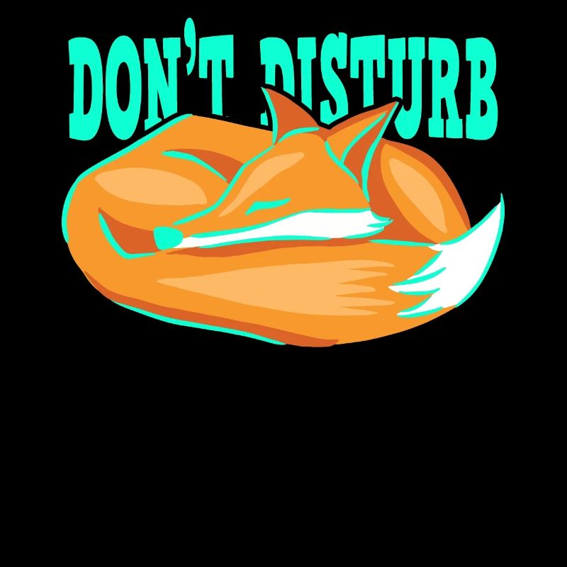 Fuchs Tier Bitte nicht stören schlafen
