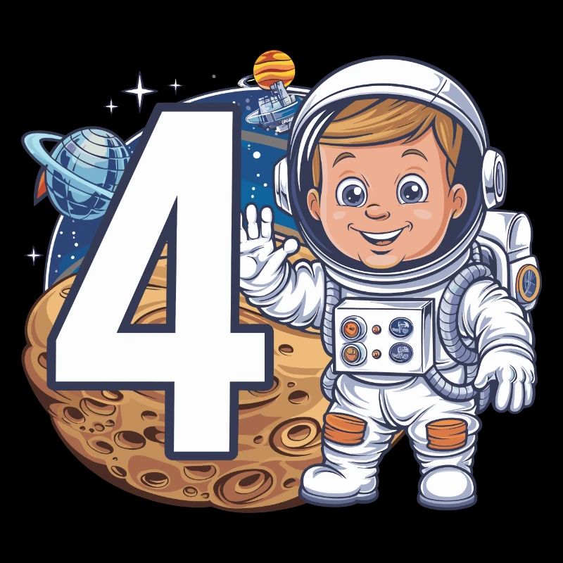 4e anniversaire astronaute aventure spatiale pour les garçons
