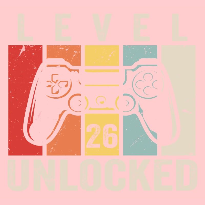Level 26 Unlocked 26 Years Birthday Gift