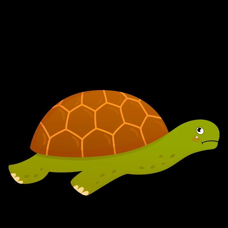 Grumpy Turtle Swearing Illustration