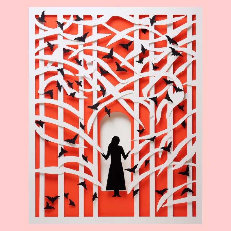 Papier découpé Oiseaux