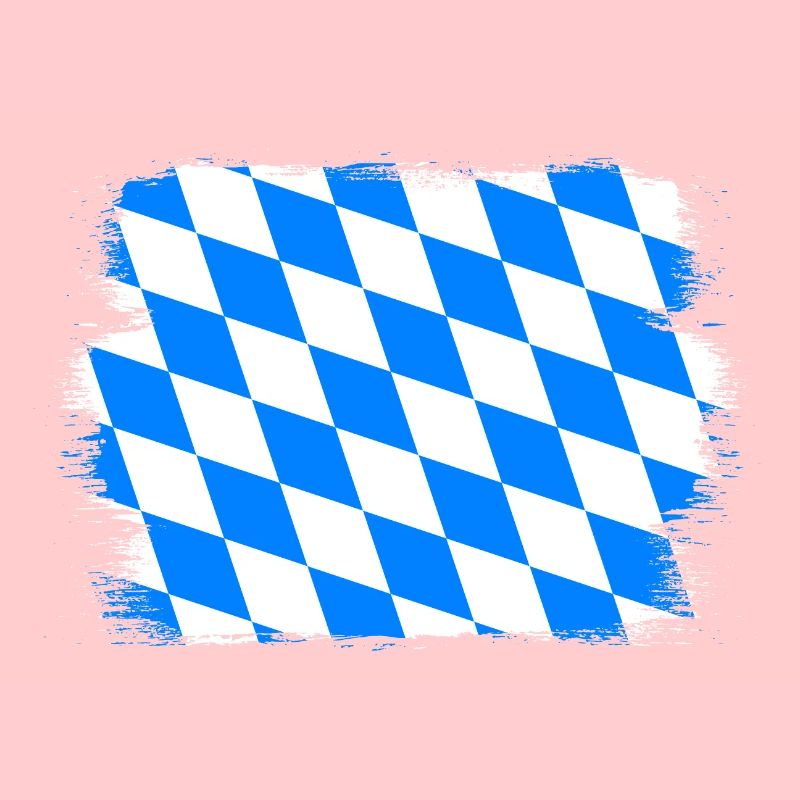 Drapeau de la Bavière Utilisé Look Drapeau Bavarois Vintage