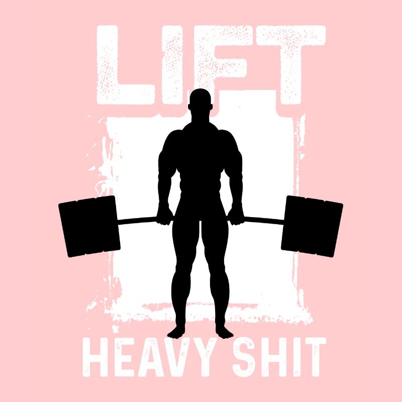 Hebe schwere Scheiße Bodybuilder oder Fitnesstrain