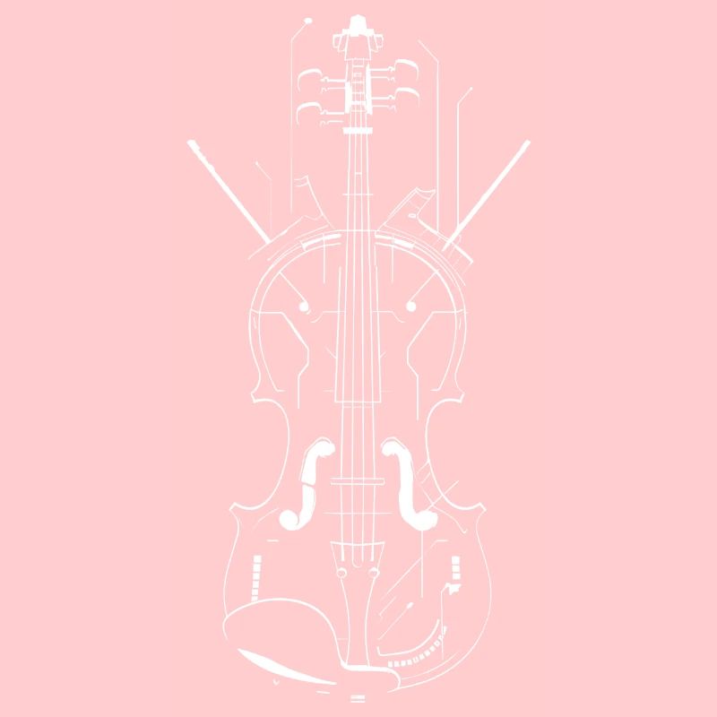 Violin Line Drawing