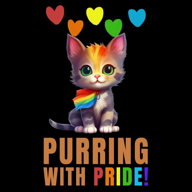 Gay pride - purring with pride