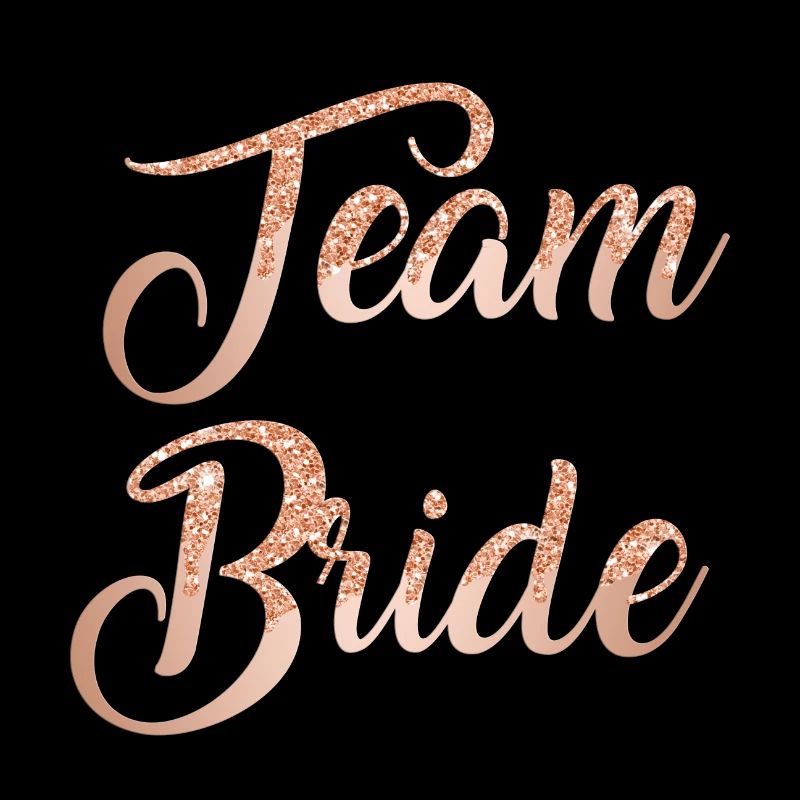 Team Bride Rose Glitter 2
