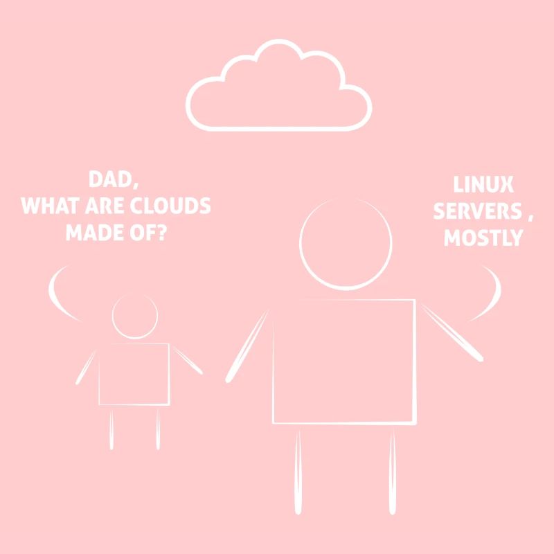 Vater und Sohn Linux