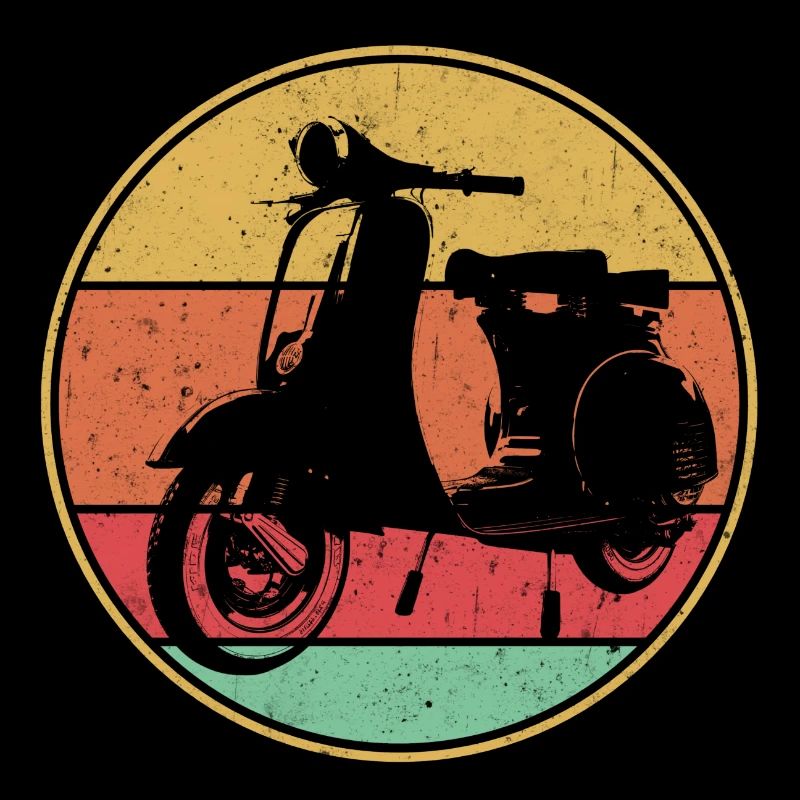 Retro Moped Scooter Vintage Mofa Roller