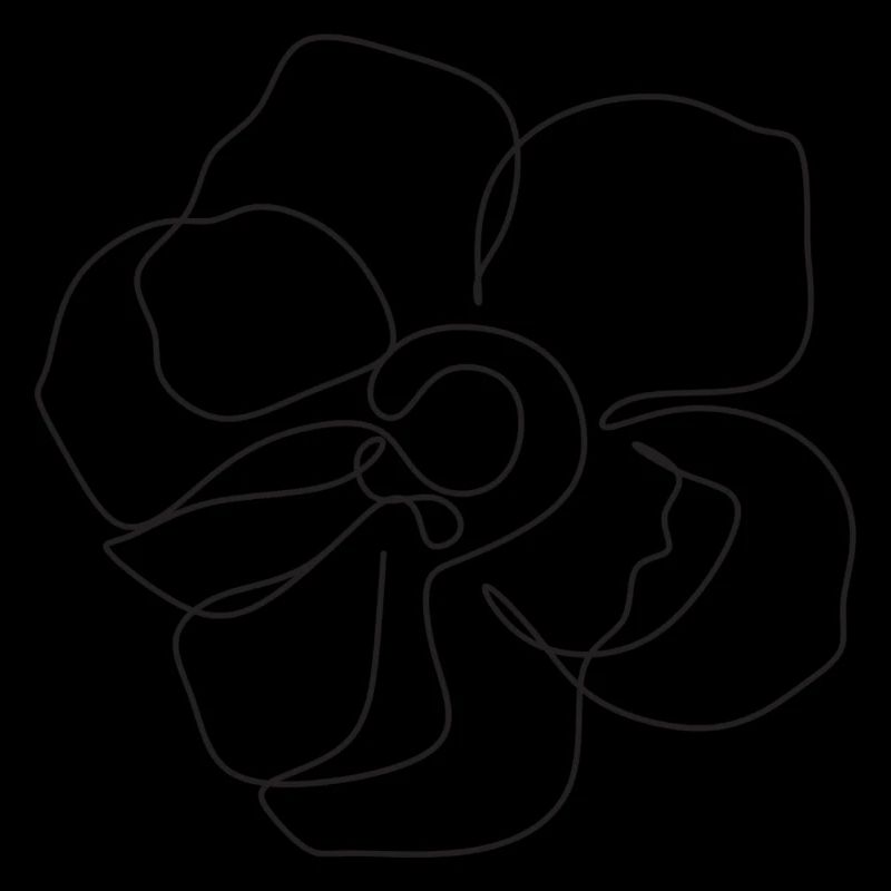 Fleur dessinée à la main
