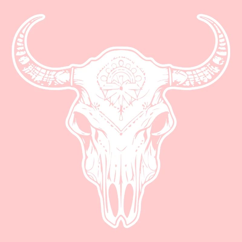 Crâne de vache Boho
