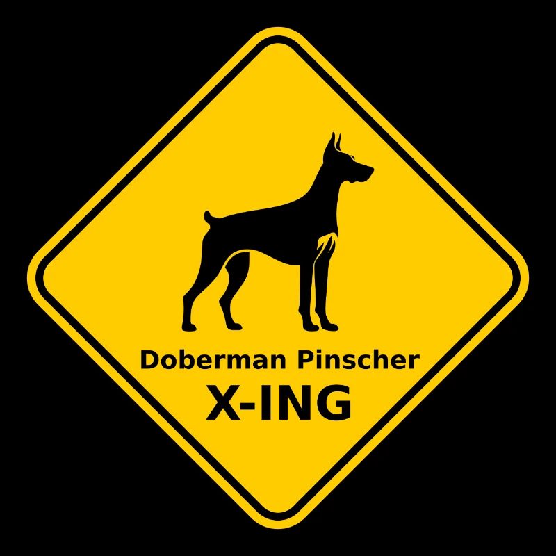 Panneau « Doberman Pinscher X-ING »